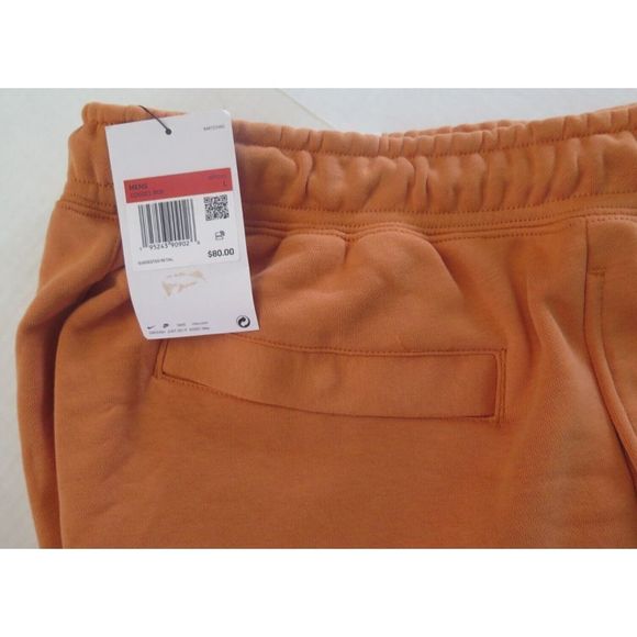 Nike DD6001 808 Men's Sz L Hot Curry Sportswear Swoosh Semi-Brushed Back Joggers - Picture 6 of 12